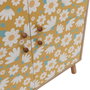 Hanah Home Multilüx Posy Armario Multiusos Sonomo, Amarillo y Blanco